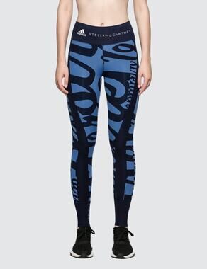 ADIDAS x Stella McCartney Train Comp Tight Blue/Navy Womens Size S